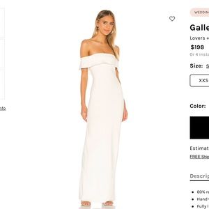 NWT Lovers + Friends Galleria Dress